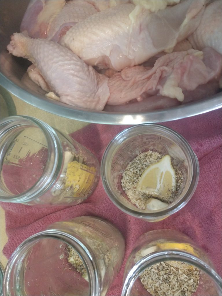 Canning chicken